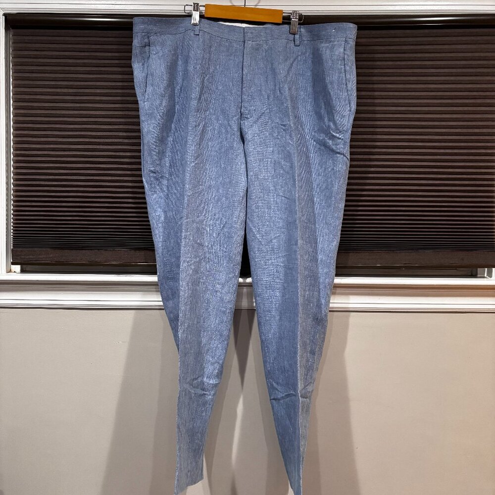 Jos. A. Bank Slim fit Linen Suit Separates Pants Lt: blue SZ: 42/32